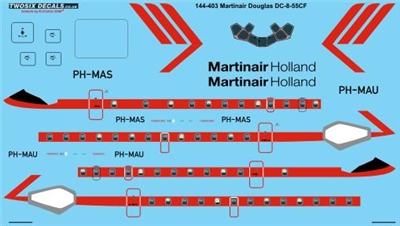 1:144 Martinair Holland Douglas DC-8-55CF