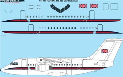 1:144 RAF Bae 146-100 CC2 Statesman