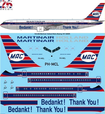 1:144 Martinair Holland 'retro' Boeing 767-300
