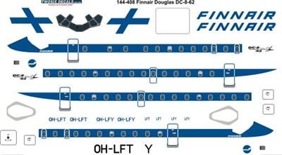 1:144 Finnair Douglas DC-8-62