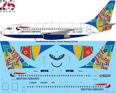 1:144 British Airways 'Colum' Boeing 737-200