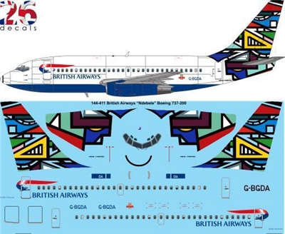 1:144 British Airways 'Martha Masanabo' Boeing 737-200