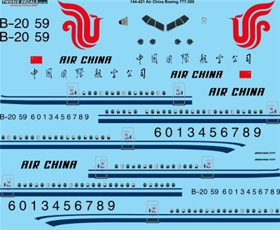 1:144 Air China Boeing 777-200