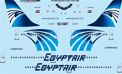 1:144 Egyptair (2008 cs) Airbus A.321
