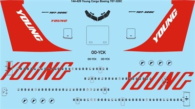 1:144 Young Cargo Boeing 707-320C