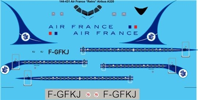1:144 Air France 'retro' Airbus A.320
