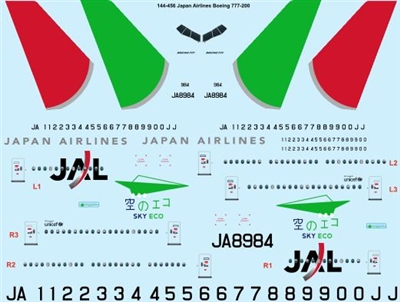1:144 JAL Boeing 777-200