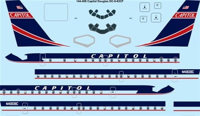 1:144 Capitol Airlines Douglas DC-8-63