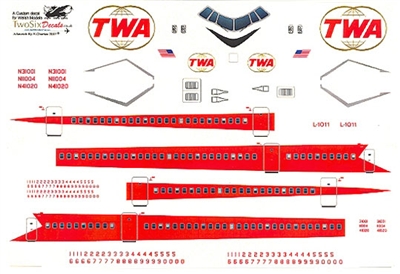 1:144 Trans World Airlines (Twin Globes) L.1011 Tristar 1