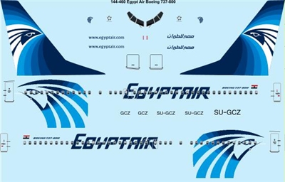 1:144 Egyptair Boeing 737-800