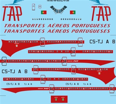 1:144 TAP Air Portugal (early cs) Boeing 747-200B