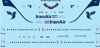 1:144 Iran Air Airbus A.320