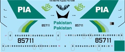 1:144 Pakistan International Tupolev 154M