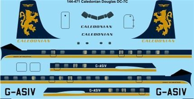 1:144 Caledonian Airlines Douglas DC-7C
