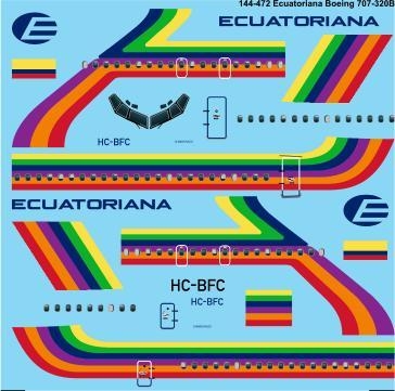 1:144 Ecuatoriana Boeing 707-320C