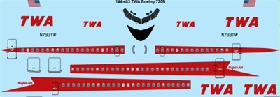 1:144 Trans World Airlines Boeing 720B