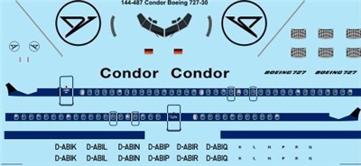 1:144 Condor Boeing 727-100