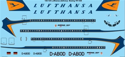 1:144 Lufthansa (early cs) Boeing 707-430