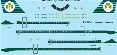 1:144 Aer Lingus (retro cs) Airbus A.320