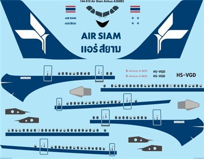 1:144 Air Siam Airbus A.300B2