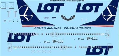 1:144 LOT Polish '2011' Boeing 737-400