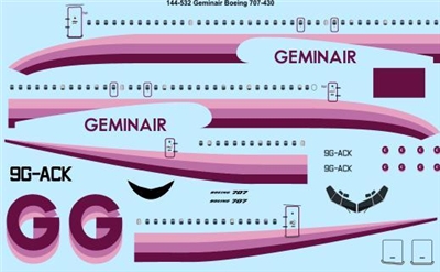 1:144 Geminair Boeing 707-430