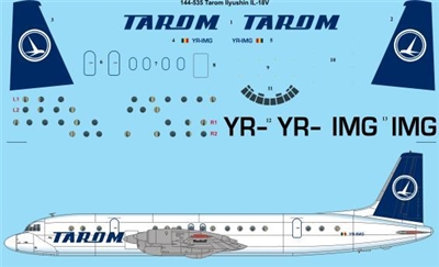 1:144 Tarom Ilyushin 18V