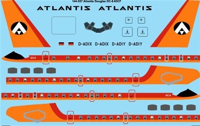 1:144 Atlantis Douglas DC-8-63CF