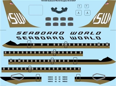 1:144 Seaboard World Douglas DC-8-63CF