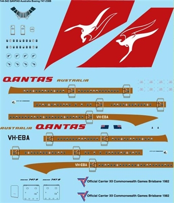 1:144 QANTAS Boeing 747-238B