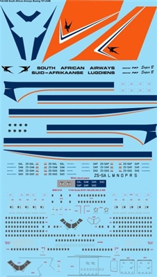 1:144 South African Airways Boeing 747-244B