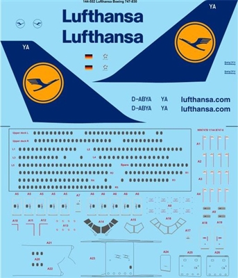 1:144 Lufthansa Boeing 747-8I