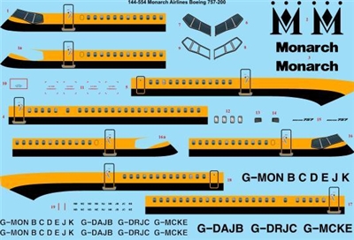 1:144 Monarch Airlines Boeing 757-200