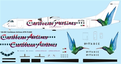 1:144 Caribbean Airlines ATR72