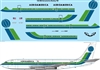 1:144 AeroAmerica (green/blue) Boeing 720