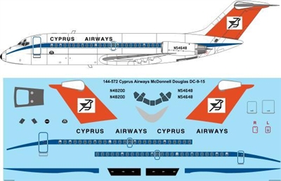 1:144 Cyprus Airways Douglas DC-9-15