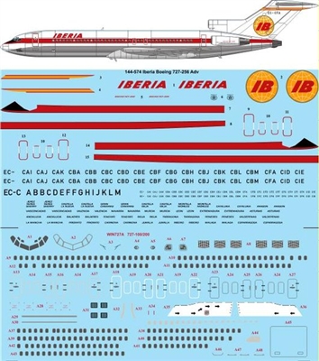 1:144 Iberia Boeing 727-200
