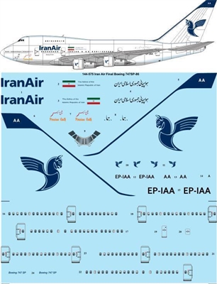 1:144 Iran Air (final cs) Boeing 747SP