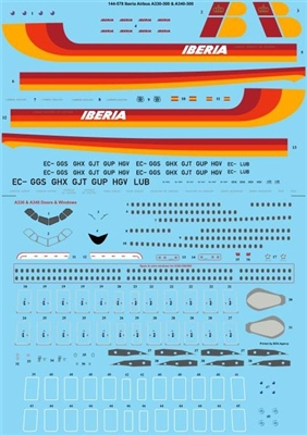 1:144 Iberia Airbus A.330-300 / A.340-300