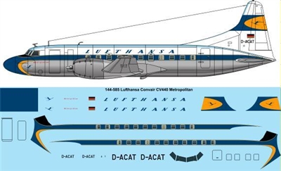 1:144 Lufthansa Convair 440