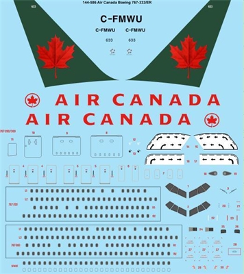 1:144 Air Canada Boeing 767-300ER