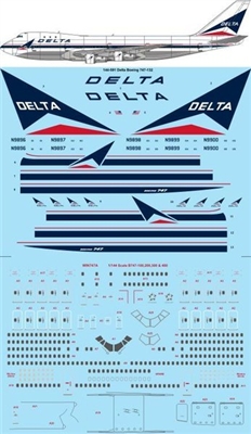 1:144 Delta Airlines Boeing 747-132