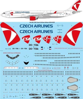 1:144 CSA Czech Airlines Airbus A.330-300