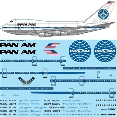1:144 Pan Am Boeing 747SP