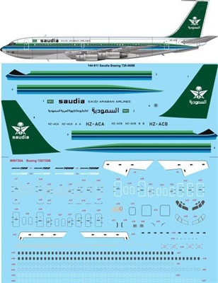 1:144 Saudia Boeing 720