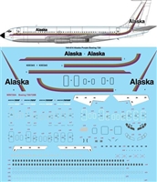 1:144 Alaska Airlines (purple) Boeing 720