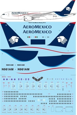 1:144 AeroMexico Boeing 787-8