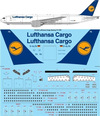 1:144 Lufthansa Cargo Boeing 777-200F