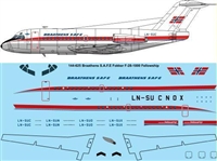 1:144 Braathens SAFE Fokker F.28-1000
