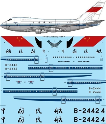 1:144 CAAC Boeing 747SP